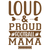 loud & proud football mama-01 Sarcastic Poster Canvas Print A0 A1 A2 A3 A4 A5 A6