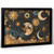 Golden Celestial Dance Moon & Sun Art Print Astral Wall Print Cosmic Artwork (1)