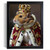 Hamster King Vintage Wall Print Painting Animal Wall Art King Hamster Picture (2