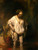REMBRANDT Harmenszoon van RIJN - Hendrickje Bathing in a River Poster Canvas Mov