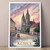 Kosice Slovakia Vintage Travel Poster - Cathedral and Culture Art Print Poster C