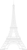 Eiffel tower-white Poster Canvas Movie Film Print A0 A1 A2 A3 A4 A5 A6 Art Wall