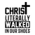 Christ literally walked in our shoes=2-01 Poster Canvas Movie Film Print A0 A1 A