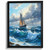 Stormy Seas Sailboat Art Print Nautical Wall Art Decor Seascape Art Ocean Print