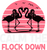 A220318-06-Calm-The-Flock-Down-Pink-Flamingo (2) Poster Canvas Movie Film Print