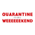4_Quarantine It's Like A Long Weekend. Coronavirus Poster Canvas Movie Film Prin