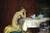 William Arthur Breakspeare - Nude at a Table Poster Canvas Movie Film Print A0 A
