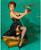 Gil Elvgren - Pinup Girl - Ruffled Feathers 1967 Poster Canvas Movie Film Print