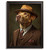 Yellow Labrador Dog Wall Art Retro Dog In A Suit Print Art Funny Dog Lab Gift (3