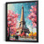 Eiffel Tower Wall Art Paris Print Pink Blossoms Landscape Cityscape Art Print Po