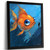 Cute Fish Art Print Cartoon Nursery Wall Art Framed Fish Print New Baby Gift (2)