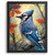 Bluejay Wall Art Colourful Blue Bird Picture Nature Decor For The Bedroom Art (1