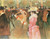 Henri de Toulouse-Lautrec- At the Moulin Rouge-The Dance 1890 Poster Canvas Movi