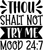 20.-Thou-Shalt-Not-Try-Me-Mood Poster Canvas Movie Film Print A0 A1 A2 A3 A4 A5