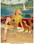 FREDERIC KIMBALL MIZEN (American, 1888-1964). Pin-Up with Puppy Poster Canvas Mo