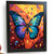 Butterfly Wall Art Colourful Butterfly Picture Nature Decor For The Bedroom Art