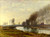 MONET, Claude - The Petit Bras of the Seine at Argenteuil Poster Canvas Movie Fi