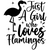 Just a girl who loves flamingos-01 (2) Poster Canvas Movie Film Print A0 A1 A2 A