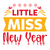 Little Miss New Year=2-01 Sarcastic Poster Canvas Print A0 A1 A2 A3 A4 A5 A6 Art