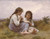 William Adolphe Bouguereau - A Childhood Idyll 1900 Poster Canvas Movie Film Pri