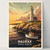 Halifax Nova Scotia Travel Poster - Historic Lighthouse Watercolor Print Poster
