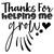 THANKS for HELPING ME GROW-01 (2) Poster Canvas Movie Film Print A0 A1 A2 A3 A4