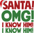 Santa-OMG-I-Know-Him-PNG Poster Canvas Movie Film Print A0 A1 A2 A3 A4 A5 A6 Art