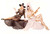 Alberto Vargas - Thanksgiving and Christmas Poster Canvas Print A0 A1 A2 A3 A4