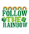 Follow The Rainbow-01 (2) Poster Canvas Movie Film Print A0 A1 A2 A3 A4 A5 A6 Ar