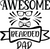 Awesome Bearded Dcad Fun Gift Poster Canvas Print A0 A1 A2 A3 A4 A5 A6 Art Wall