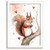 Red Squirell Wall Art Print Squirrel Picture Animal Print Nursery Artwork Gift