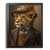 Victorian Animal Painting Lion Cub Portrait Retro Animal Human Body Wall Art (1)