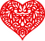 Heart ornament1 color Poster Canvas Movie Film Print A0 A1 A2 A3 A4 A5 A6 Art Wa