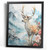 Mystic Stag Wall Art Print Pastel Colour Artwork Framed Picture For The Lounge P