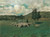 William Merritt Chase - Landscape With Sheep 1875 Poster Canvas Movie Film Print
