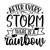 After every storm, there is a rainbow-01 (2) Poster Canvas Movie Film Print A0 A