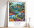 8_Panama Print, Panama Travel Poster, North America Travel Poster, Tropical Deco