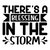 Theres a Blessing in the Storm-01 (3) Poster Canvas Movie Film Print A0 A1 A2 A3