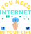 You Need Internet in Your Life Poster Canvas Movie Film Print A0 A1 A2 A3 A4 A5
