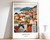 1_Bergen Poster, Norway Poster, Scandinavian Poster, City Poster, Travel Poster,