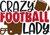 Crazy football lady Custom Made Poster Canvas Print A0 A1 A2 A3 A4 A5 A6 Art Wal