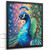 Peacock Wall Art Bright Artwork Feather Home Decor Peacock Picture For Lounge (1