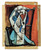 Pablo Picasso - Seated woman with raised Arms 02.1940 Poster Canvas Movie Film P