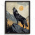 Majestic Wolf Howling at Moon - Wilderness Nature Art Print Wolf Wall Art Poster