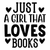 Just a Girl That Loves Books-01 Poster Canvas Movie Film Print A0 A1 A2 A3 A4 A5