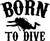 Born to dive (2) Poster Canvas Movie Film Print A0 A1 A2 A3 A4 A5 A6 Art Wall De