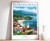 1_Florianopolis Print, Florianopolis Travel Poster, Brazil Travel Print, Tropica