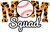 H211005-04-Softball-Baseball-Mom-Leopard-Design Poster Canvas Movie Film Print A