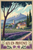 Aix-en-Provence France Travel Poster - Lavender Fields and Cours Mirabeau Art Pr