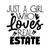 just a girl who loves real estate-01 (6) Poster Canvas Movie Film Print A0 A1 A2